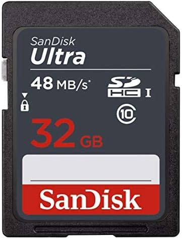 SanDisk Ultra 32 GB SDHC Class 10 Memory Card up to 48 Mbps - Black