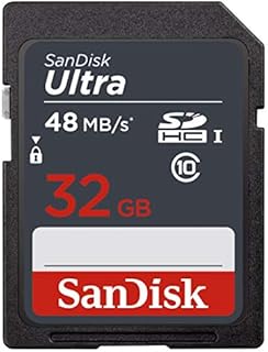 SanDisk Ultra 32 GB SDHC Class 10 Memory Card up to 48 Mbps - Black
