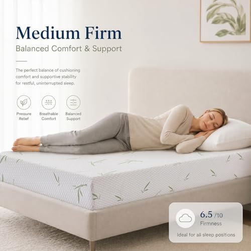 Twin Memory Foam Mattress, 5 Inch Green Tea Gel, Firm Support For Kids — view 3