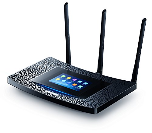 Product Image 1: TP-Link AC1900 Desktop Wi-Fi Range Extender w/ Touchscreen Interface (RE590T)
