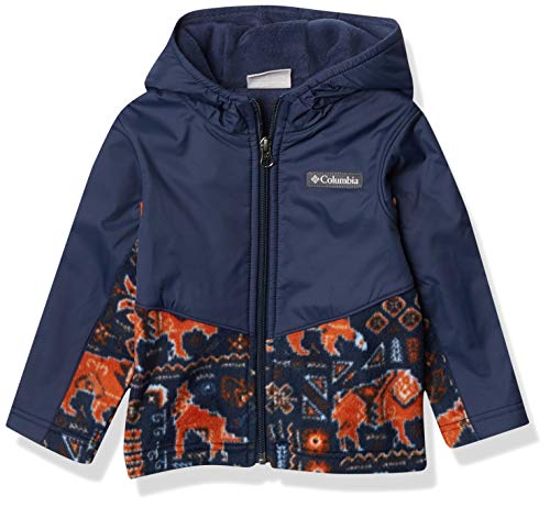 Columbia Baby Boys Steens Mt Overlay Hoodie, Coll Navy Fiercesome Print/Coll Navy, 6-12 Months