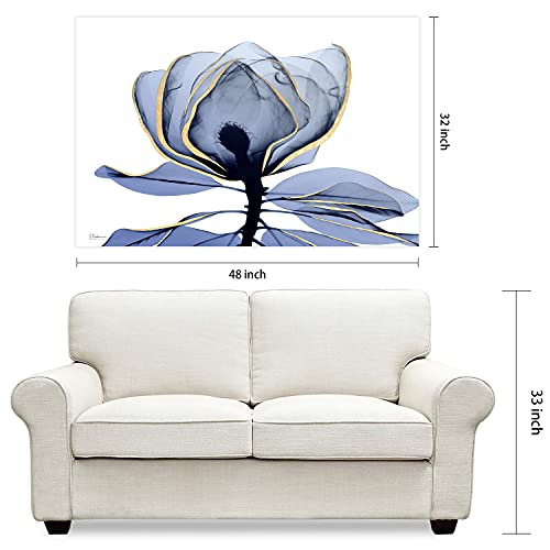 Empire Art Direct Frameless Free Floating Tempered Glass Panel Graphic Wall Art Ready to Hang, 32" x 48", Golden Midnight 1 by Empire Art Direct - Image 8