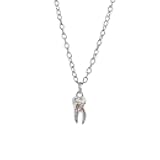 Cykdohy Silver Tooth Pendant Necklace for Women Cute Creative Medical Teeth Charm Chain Adjustable Fashion Jewelry for Dentist Doctor Nurse Dental Hygienist