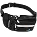 Pro Helios Fanny Pack for Men Women Water Resistant Waist Bag for Outdoor Activity Traveling Hiking Biking by (Black)