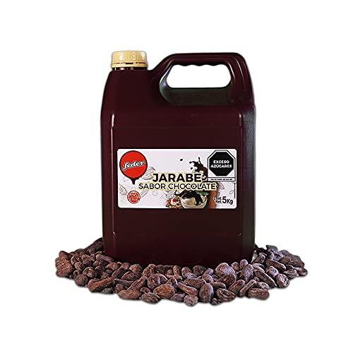 Tostadoras Y Sandwicheras, Music Feder - Jarabe de Chocolate - Chocolate Líquido para Preparar bebidas, Decoración de pasteles, panes, galletas, hot cakes y mucho mas ... (5 Kg)