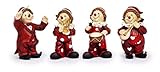 ca. 13 cm Unbekannt Sunny Toys 13757 Poly Clown mit Musikinstrumenten Circa 13 cm, 4 Fach Sortiert