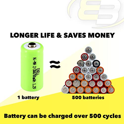 Batería Recargable Exell 2X 2/3AA NiMH 700mAh 1.2V miniatura 5