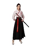  HuazomeeHZM Ensemble de vêtements Cosplay pour Femmes Hanfu Anciens Costume d\'arts Martiaux Vêtements de scène Ensemble de vêtements Chinois Kung Fu Ensemble 2 pièces