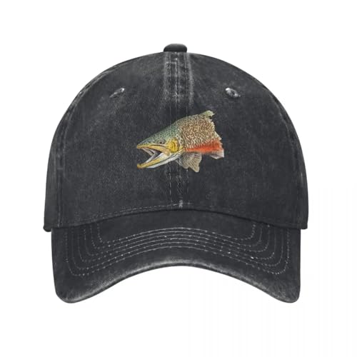 Casquette de baseball classique motif truite tigre pour sport d'hiver