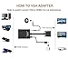 Onten HDMI to VGA Adapter HDMI Female to VGA Male Converter with 3.5mm Audio Jack for TV Stick, Raspberry Pi, Laptop, Monitor, PC, Tablet, Digital Camera, Etc