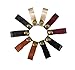 yueton 10pcs Colorful Leather Snap Button Desktop Cable Wire Management, Cable Cord Winder, Cable Organizer, Earphone Bobbin Winder
