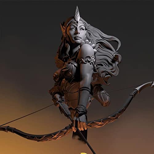 ETRIYE 1/12 Resin Character Büste Modell Ancient Fantasy Female Elf Shooter Diecast Model Büste Bausatz (unmontiert und unbemalt) /Yt173 Cover
