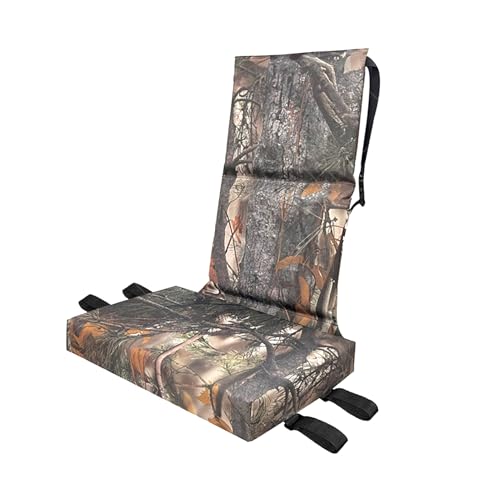 INEDRIMS Tree Stand Seat, 18"x12" Traditional Series Treestand Hunter Folding Seat Cushion, Portable Waterproof Tree Stand Seat Pad for Outdoor Hunting Gear (E)