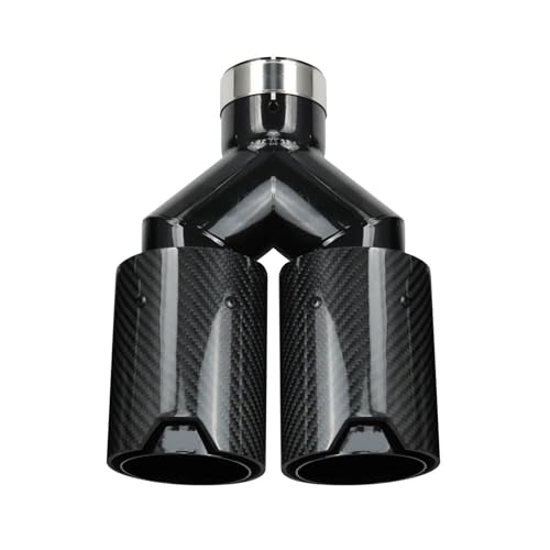 Silenziatore Terminale Per BMW Series Double-out Muffler Tip Nero Acciaio Inox Universale Performance Carbon Fiber Terminali Di Scarico Tubi Finali Terminale Scarico Per Auto