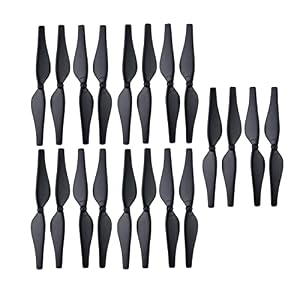 20PCS Gierachse Flugzeug Paddel für DJI TELLO Aerial Fotografie Drohne Zubehör Fernbedienung Flugzeug Propeller Schwarz