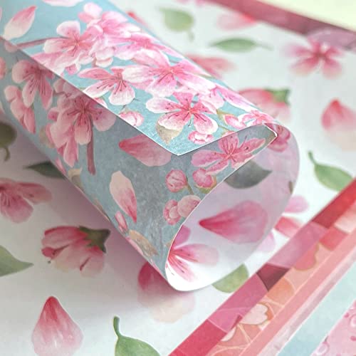 Origami 6X6 Paper Kit 50 Sheets 12 Vivid Colors Double Sided Printed Traditional Patterns Square For Arts Crafts Projects, Japanese Sakura Chiyo #TOP3
