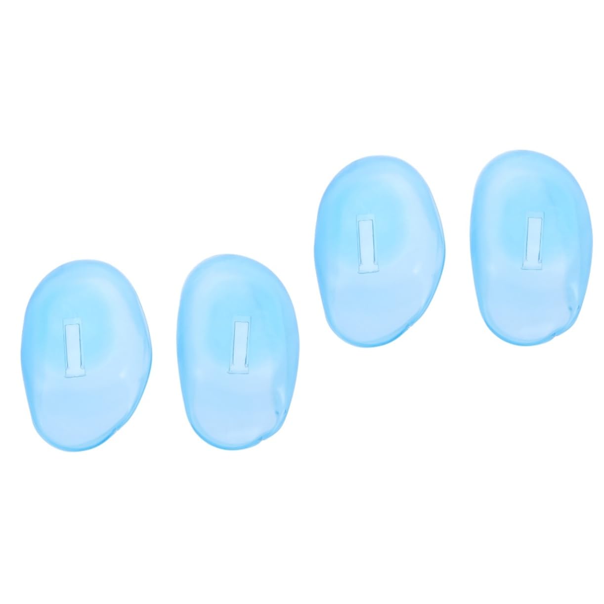 8pairs Protective Silicone Ear Covers Reusable Ear Shields for Hair Dyeing Salon Home Use Sky