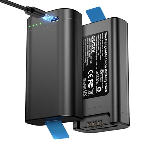 DCDG 2 Pack Replacement Battery for Battery 200, Built in Type-C Charging Port, LED Light Indicator Compatible with PartyBox Club 120 Portable Speaker Only