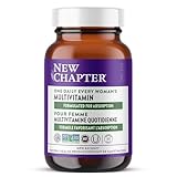 New Chapter Every Woman's One Daily Multivitamin - Bone, Energy & Immune Support - Whole-Food Fermented Nutrients with No Added Sugar - Vegetarian & Gluten-Free - 60 Tablets