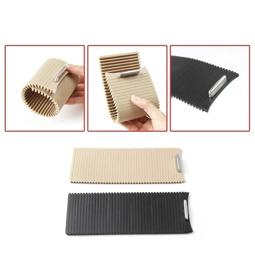 Couvercle store enrouleur de console centrale beige pour Golf 6 et 5 - 3
