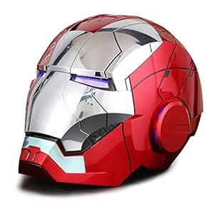 Helmet Man MK5 1:1 Cosplay Mask Electronic Open/Close Voice Control for Adult Superhero Movie Role-Playing Helmet Touch Sensor