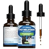 Pet Wellbeing Pet Melatonin for Cats - Vet-Formulated Holistic Feline Sleep Support - Healthy Sleep Patterns, Circadian Rhythm Balance - Cat-Safe Liquid Melatonin Supplement 2 oz (59ml)