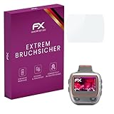 atFoliX Protection Écran Film de verre en plastique compatible avec Garmin Forerunner 310XT Verre film protecteur, 9H Hybrid Glass FX Protection Écran en Verre trempé de plastique