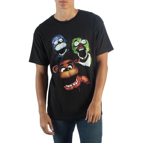Five Nights at Freddy's T-Shirt Men's Chica Fazbear and Bonnie Adult Short Sleeve Tee3