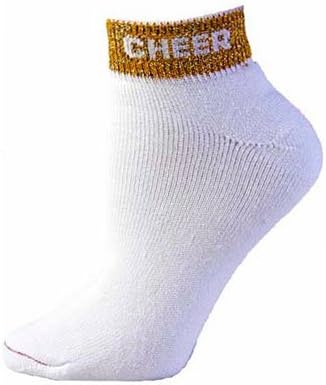 Pizzazz Performance Wear 7020 -GOL -S 7020 Cheer Anklet Sock - Gold - Small