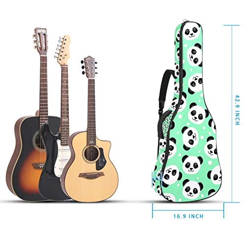 Housse de guitare en tissu Oxford imperméable avec bandoulière réglable Motif panda - Les Beatles, Paul McCartney, John Lennon, RIngo Starr, George Harrison Housse de guitare en tissu Oxford imperméable avec bandoulière réglable Motif panda – Image 6