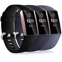 Cinturino Sostitutivo Compatibile Con Fitbit Charge 4 / Charge 3, Impermeabile Con Fori Traspiranti, Acciaio Inox, Taglia Piccola (Polsi 14-18 Cm) - 3