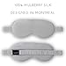 Silk Dreams Sleeping Mask - Silk Eye Sleeping Mask - Night Masks for Sleeping - Blackout Sleep Mask for Women - Anti-Aging, Anti-Crease Luxury Sleep Mask (Silver) - Première Classe Skincare