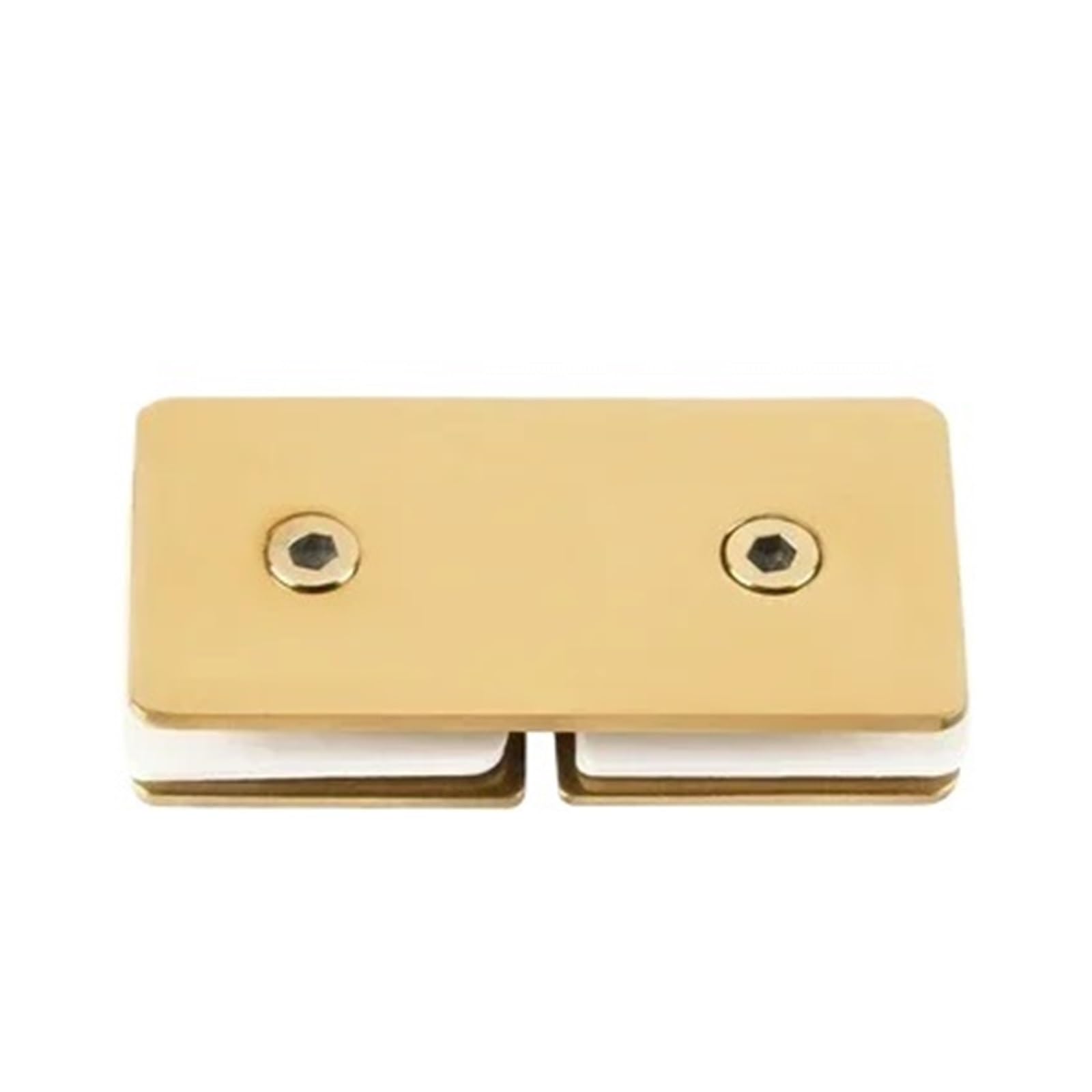 Padgcnor Gold 180 Degrees Bathroom Glass Door Hinges Stainless Steel Glass Clip Gold Fixed Bathroom Door Code Corner Partition Shower Room Link(Gold 180 Degrees)