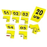 Evidence Markers Crime Scene Markers Tents Number ID Tents 1-20 (40pcs) - Party Decoration (2 in 1 Cut Out Type)