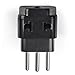 OREI USA to Switzerland Plug Adapter - Type J Adapter Compatible with Switzerland, Rwanda, Liechtenstein - 2 in 1 Swiss Plug Adapter - CE Certified - RoHS Compliant - 2 Pack - Black Color