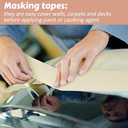 Image of Fainne 3 Rolls 6 Inch Masking Tape Bulk 55 Yards