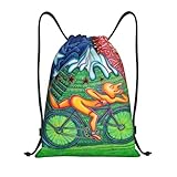 RQLNBOBZ Mochila con cordón de Albert Hoffman para el día de la bicicleta ligera para fiestas gimnasio deportes para ir de compras