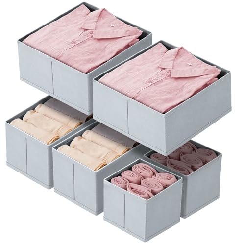 hinrey Organizzatore per cassetti, 6 pezzi, per Malm Pax, guardaroba, cassetti, organizer pieghevole, per camera da letto, abbigliamento per bambini, calze, biancheria intima