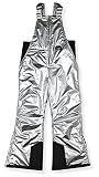 Arctic Quest Unisex Boys and Girls Ski & Snow Bib Overall, Metallic Silver, 7/8