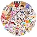 50pcs Stray Kids Stickres for Kids Teens Korean Singer for Water Bottles Laptop Luggage Waterproof Vinyl Decals Reward Stickers (Black)