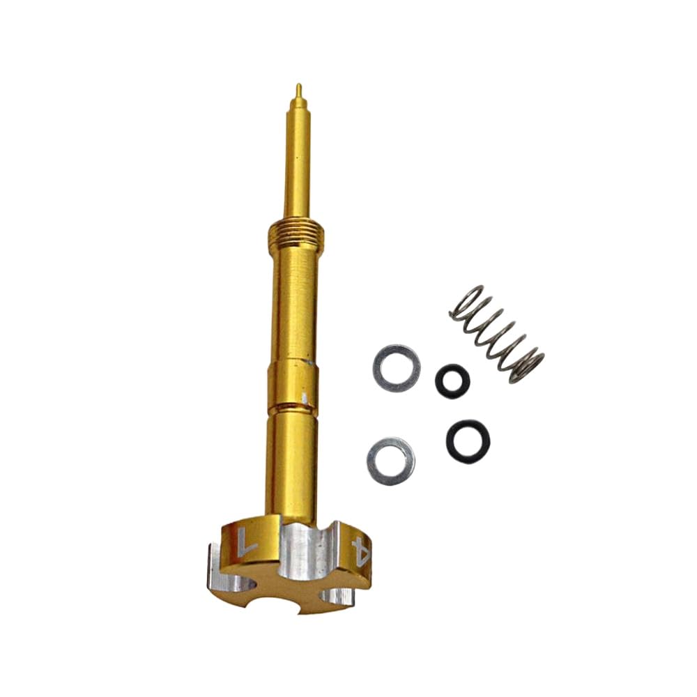 Universal Adjustable Air Fuel Mixture Screw Compatible with Motorcycle ATV Dirt Bikes Carburetor Compatible with Most Models(Yellow)