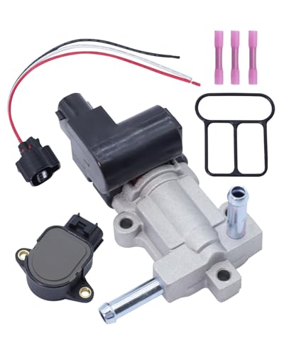 1ST Idle Air Control Valve IAC & Throttle Position Sensor TPS for Toyota 2000-2000 4runner, 2000-2004 Tacoma Replace OE: 2227075050+1580482