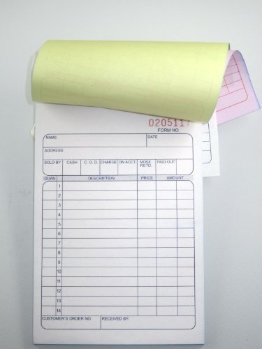 Order Book 33 Triplicate Forms Carbonless 3 Copy's - Wholesale Lot Of 10 #TOP12