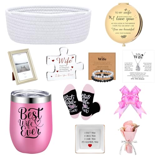 12 Pcs Valentines Day Wife Gifts Basket Set from...