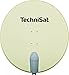 Produktbild TechniSat SATMAN 850 PLUS - Satellitenschüssel (85 cm Sat Spiegel mit Masthalterung und UNYSAT Quattro-LNB im Wetterschutz-Gehäuse, Multischalter wird benötigt) beige