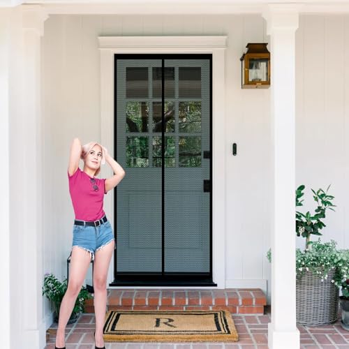 ���֖Ԍ� �}�O�l�b�g�Ԍ� 86 x 230 cm �É��d�l�h�A�p�����ŕ܂銷�C�΍����������֎����ŕ܂�ȒP���t���h�A�x�����_�q�������������K�p, �u���b�N