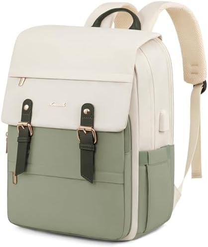 LOVEVOOK Travel Laptop Backpack Purse for Women Fashion Vintage Computer Backpack 15.6 Inch Large Teacher Nurse Backpack Casual Daypack for Business Work College