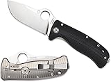 Spyderco C181GTIP Lil Lion Spy G-10/Titanium Plain Edge Black G-10/Titanium Handle Knife