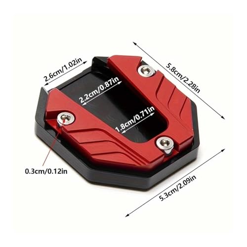 Extension de béquille latérale moto et vélo plaque support élargie