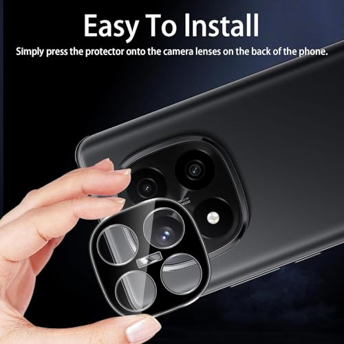 Image of Xmon Back Camera Lens Protector for Redmi Note 14 Pro Plus 5G (1 Pack) Premium Camera Glass Protector Guard, Anti-Scratch, Ultra-Clear, Easy Installation